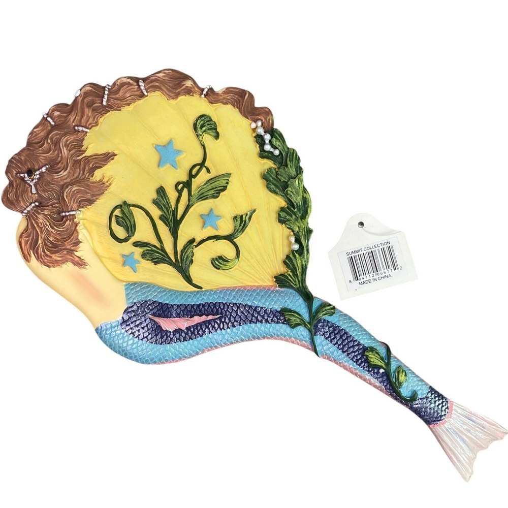 Mermaid Hand Mirror Fairycore Vanity Prop‎ Cosplay Decorative Collectible